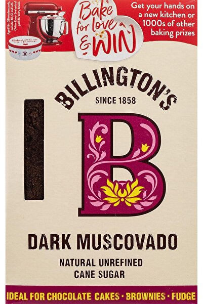 Billington's سكر مسكوفادو خام - سكر داكن - ٥٠٠ غرام (عبوة واحدة)