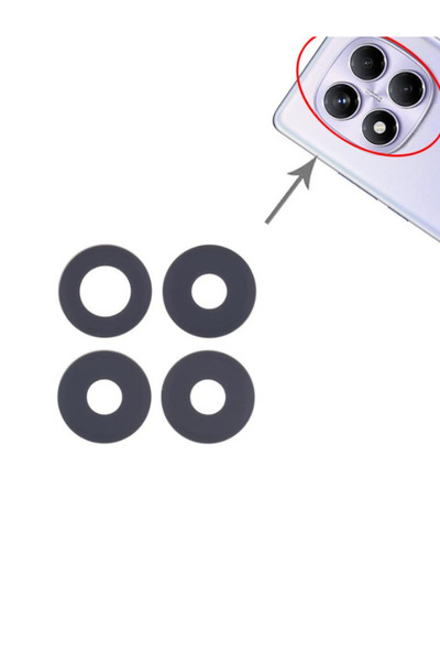 Fodos Xiaomi Compatible Redmi Note 14 Pro 4g Camera Lens Glass 24116Raccg