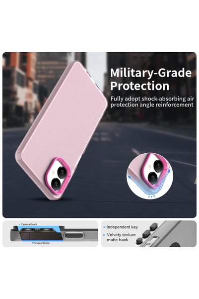 bovinox Samsung Galaxy A06 Case Non-Fingerprint Matte Transparent Slim Design Camera Protection