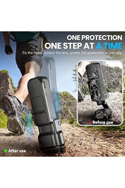 Startrc Gimbal Protective Cover for DJI Osmo Pocket 3 with Screen & Lens Protector, Black