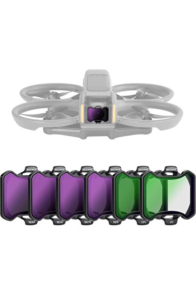 NEEWER مجموعة فلاتر ND/UV/CPL سريعة التركيب لطائرة DJI Avata 2 (مجموعة من 6 ف...