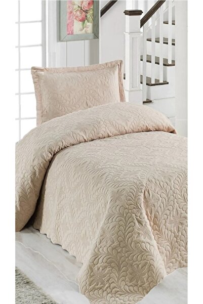 Örtüm Односпальне покривало з капітоне, однотонне, просте і стильне (175 x 250 см)