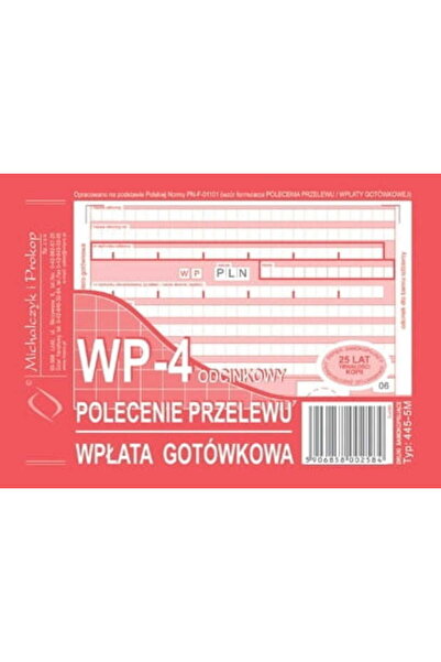 Other Formular de comandă de transfer Depunere numerar WP-4