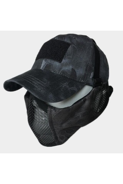 Choice1 طقم معدات الحماية MKBK: قناع شبكي نصف وجه مع واقيات للأذنين، مناسب لل...