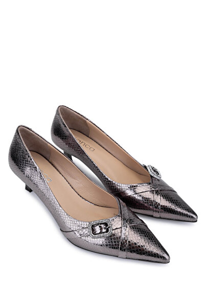 Tamer Tanca Kadın Suni Deri Vizon Topuklu Ayakkabı