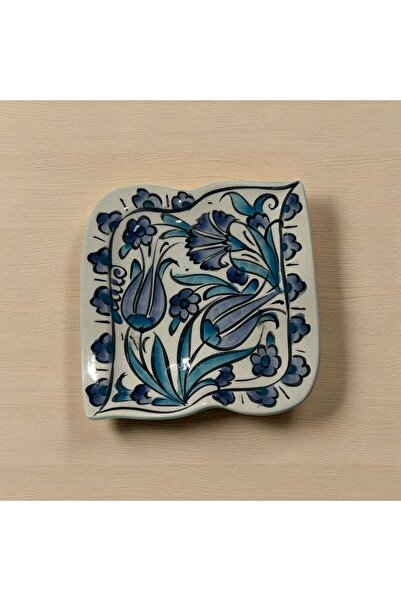 NidaSanatEvi Handmade Seramil Dessert Presentation Plate