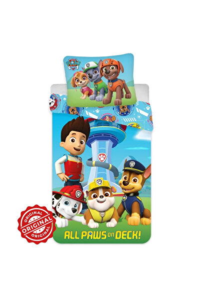 OEM Paw Patrol All Paws on Deck children's bedding - cover 100×135 cm + pillow 40×60 cm, 100% cotton