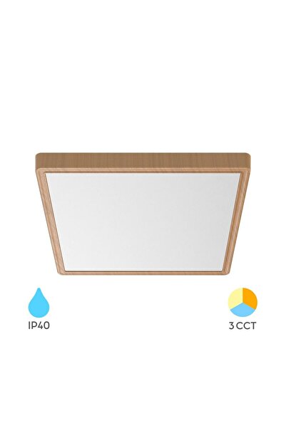 Braytron PLAFONIERA LED 36W 3in1 2600lm IP40 LEMN JADE SQR SLR