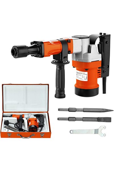 İKS مطرقة هدم متينة من BMP Tools، بقوة ١٣٠٠ واط، مقاس ٤٢٨ مم، مع إزميلين مسطح...