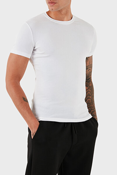 DSquared2 Pamuklu Slim Fit Bisiklet Yaka T Shirt Erkek T SHİRT DCM370010 02