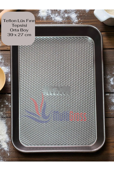 Multiamo Teflon Lux Oven Tray Large-Medium-Small Size 45*32Cm/39*27Cm/34*24Cm