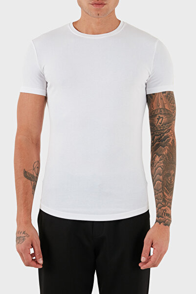 DSquared2 Pamuklu Slim Fit Bisiklet Yaka T Shirt Erkek T SHİRT DCM370010 02