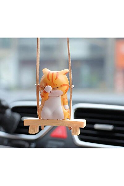 est-co 3D BOYUT KEDİ DİKİZ AYNASI SÜS KOLYE ARABA İÇİ SÜS