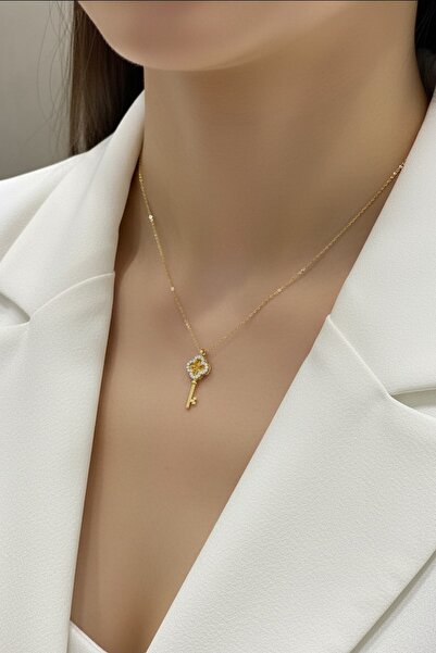 Utku Kuyumculuk 22 AYAR YONCA FİGÜRLÜ ANAHTAR KOLYE