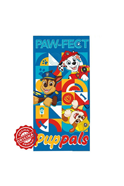 OEM Prosop de baie copii Paw Patrol Pup Pals – microfibra absorbtie rapida, 70×140 cm, licenta oficiala