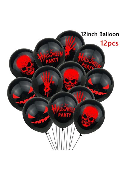 Choice 12PCS 12pcs Halloween Ghost Ballo Spider Witch Bat Pumpkin Skeleton Ho...