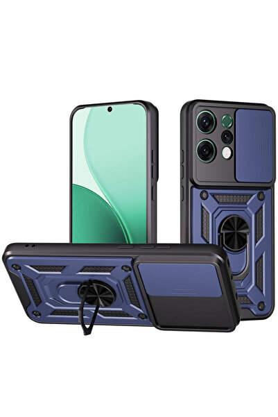 Techsuit Husă Oppo Reno14 cu protecție pentru cameră CamShield Series, albastră