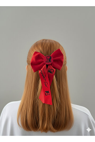 Sibel Günay Butik Cataramă cu panglică roșie cu portret și semnătură a lui At...