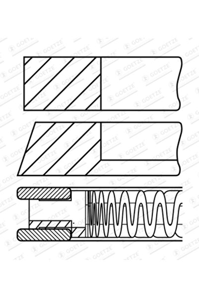 GOETZE ENGINE Set segmenti piston NISSAN SERENA (C27) 2016-2023