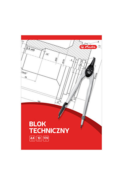 Other Bloc de notițe tehnic A4/10 coli Herlitz 9583626 170g