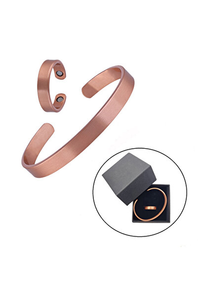 Choice طقم مجوهرات بسيط CB7117S-06، يتكون من سوار وخواتم وأساور مغناطيسية للن...