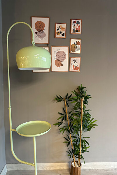 Bamyum Dimmerli Işığı Ayarlanabilen Işığı Artırılıp Azaltılabilen Mint Hareketli Başlık Metal Lambader