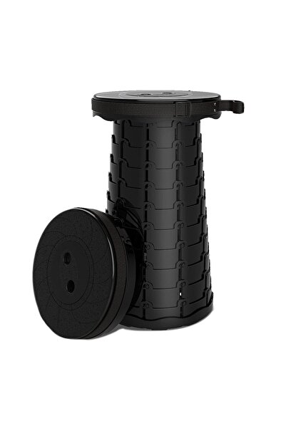 MNAR Portable Telescopic Folding Stool, Adjustable Height 45 cm, 150 kg Load, Shoulder Strap