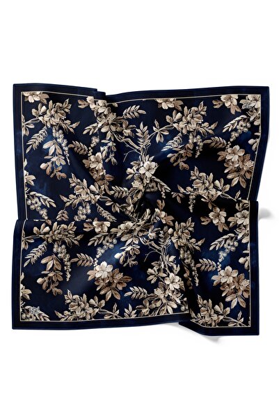 Levidor Φθινοπωρινό τραγανό μοτίβο λουλουδιών με λαμπερό κρυστάλλινο κασκόλ