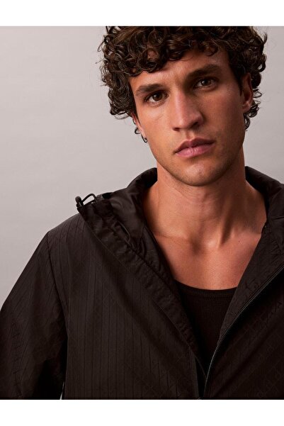 Calvin Klein LS AOP NYLON FLANGE WINDBREAKER