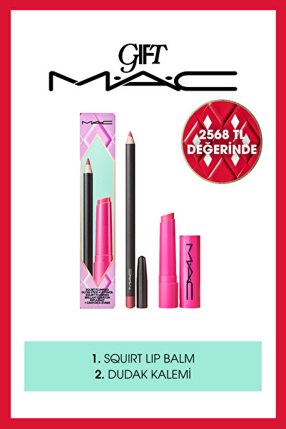 M.A.C Anything's Glossible - Squirt Balm + Dudak Kalemi Seti | Yılbaşı Koleksiyonu