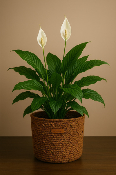 henaabag Kahverengi saksı kılıfı, hasır saksı, kâğıt ip saksı kılıfı