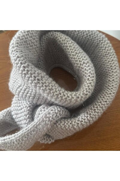 POFUDUK Sophie Knitted Scarf Foulard Shawl Pfdkf4 Silvery Gray