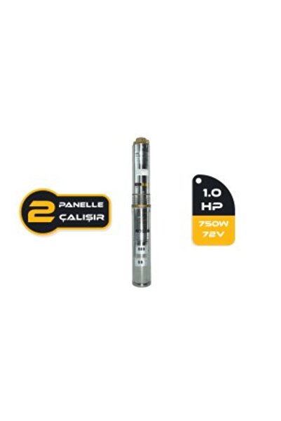 MEXXSUN - İnges 2 adet güneş paneliyle çalışan SOLAR DC POMPA 1 HP 750 Watt 72 Volt