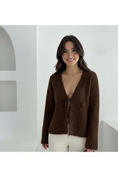 salome butik Yumoş Tie-Up Trend Cardigan