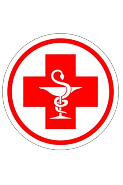 Oracal Set of 10 windshield stickers, diameter 100 mm, MEDIC