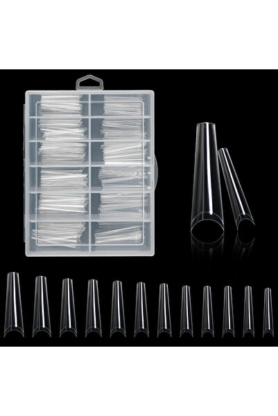 Choice 100 قطعة شفافة XXL شفافة فرنسية أطراف أظافر صناعية جل أظافر لتمديد الأ...