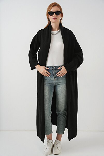 Hiccup Bdart Open Front Long Knit Cardigan