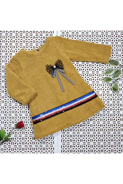 mj kids Lamb Velvet Dress with Wool Lining