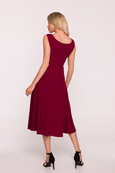 Stylove s424 Sleeveless flared midi dress