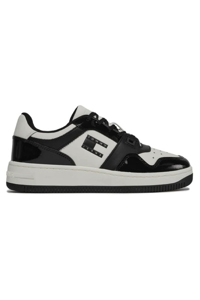 Tommy Hilfiger Pantofi sport TJW Retro Basket Piele lăcuită