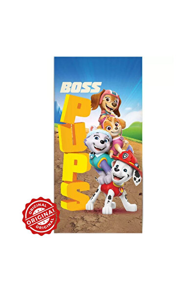 OEM Paw Patrol Boss Pups children's bath towel – 70×140 cm, 100% cotton, offi...