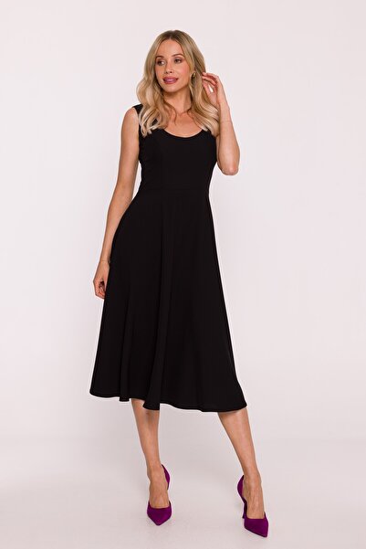 Stylove s424 Sleeveless flared midi dress