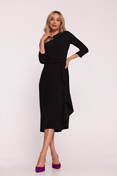 Stylove s425 Elegant dress with decorative frill