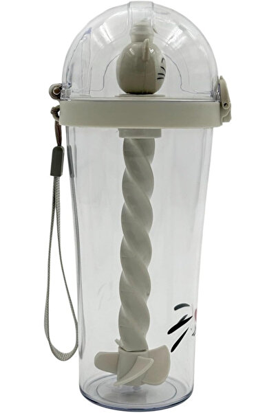 BİNDAWOOD B&D Kids Water Bottle with Spinner 500 ml , Transparent Color