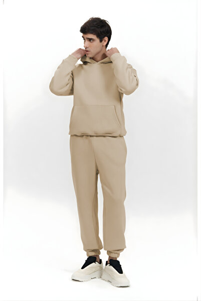 BayBayan Men's 3-Ply Oversize Cap Hooded Ofman Set