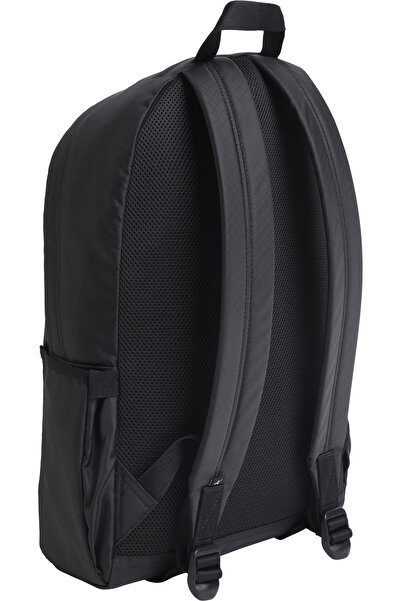 Calvin Klein Men Black Logo Detail Zip Around Backpack