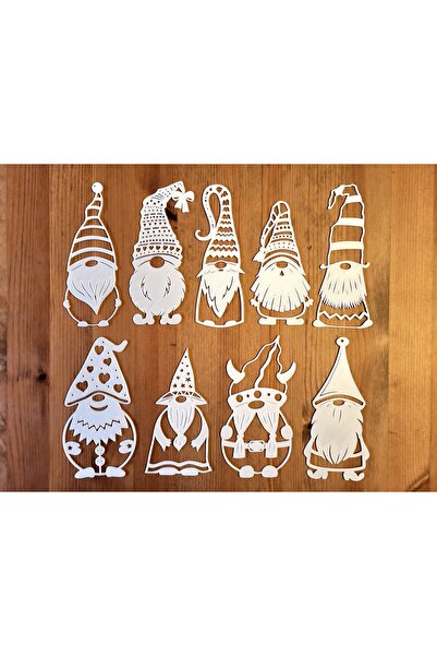 Blokizatech Noel cüceleri Gnomes - Kapı, Pencere, Duvar dekoru , Yılbaşı ağac...