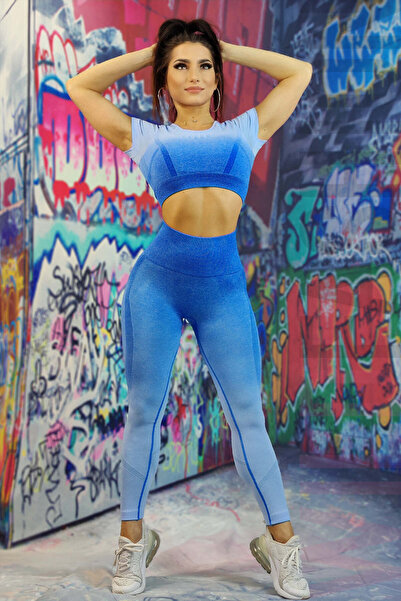WildFashion Set 2 piese compleu sport din bustiera si colanti cu push-up S340B-4