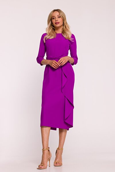 Stylove s425 Elegant dress with decorative frill