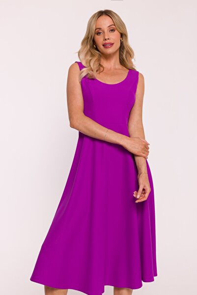 Stylove s424 Sleeveless flared midi dress
